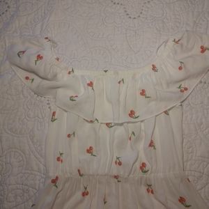 Cherry Print Maxi Dress